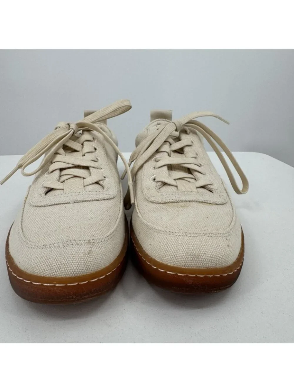 Everlane Tread Bare Sneaker size 10 Women's in Canvas Natural Lace-up Shoes